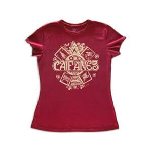 Camiseta Mujer Caifanes | Slim Fit Vino Tinto