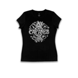 Camiseta Mujer Caifanes | Slim Fit Negra